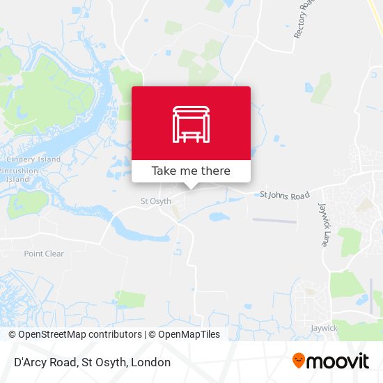 D'Arcy Road, St Osyth map
