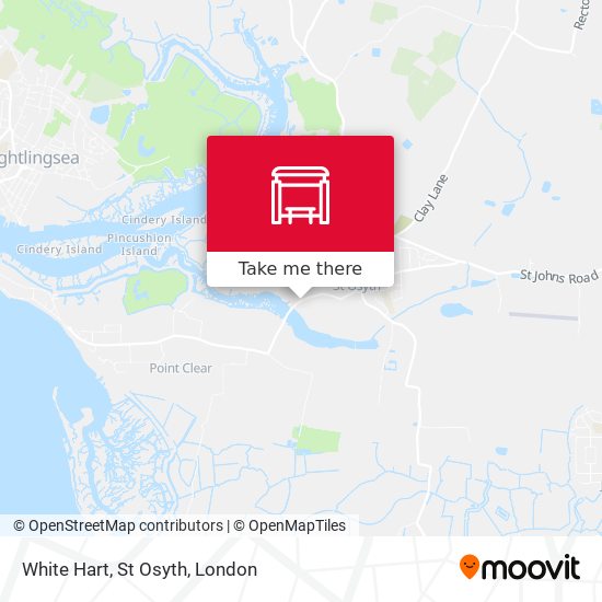 White Hart, St Osyth map