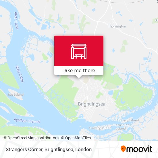 Strangers Corner, Brightlingsea map