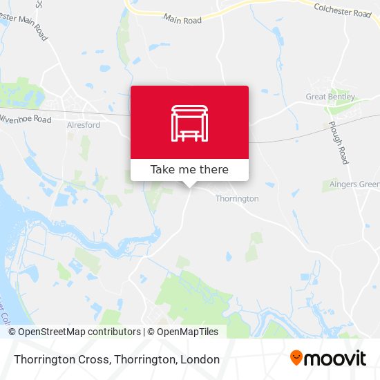 Thorrington Cross, Thorrington map
