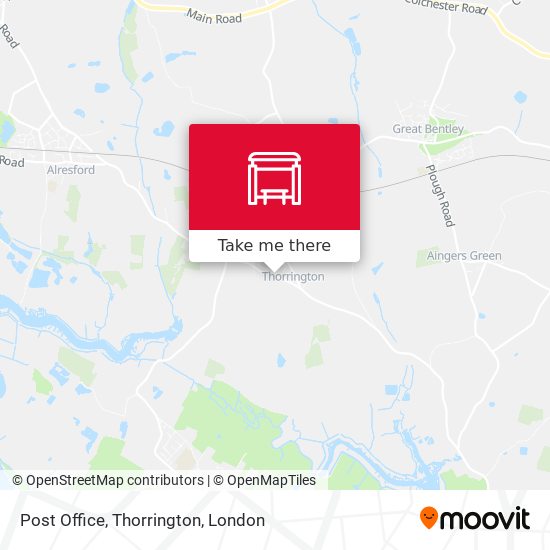 Post Office, Thorrington map