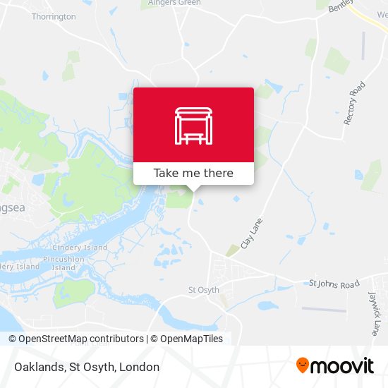 Oaklands, St Osyth map
