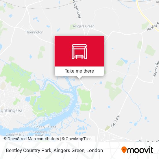 Bentley Country Park, Aingers Green map