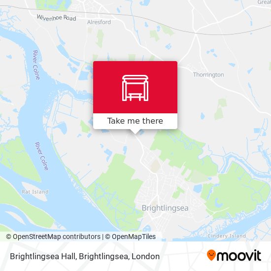 Brightlingsea Hall, Brightlingsea map