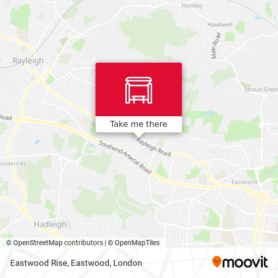 Eastwood Rise, Eastwood map