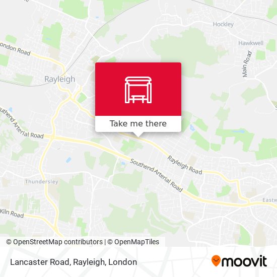 Lancaster Road, Rayleigh map