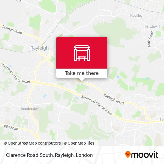 Clarence Road South, Rayleigh map