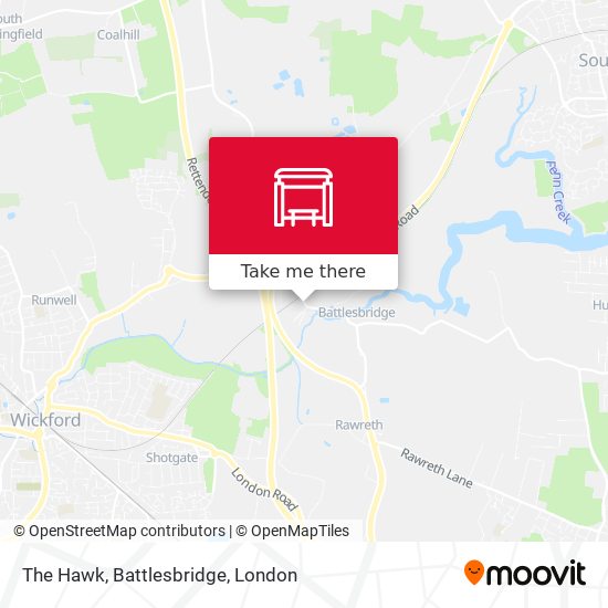 The Hawk, Battlesbridge map