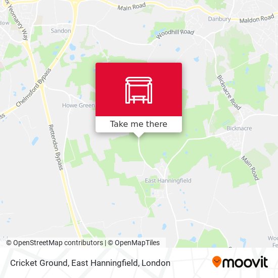 Cricket Ground, East Hanningfield map