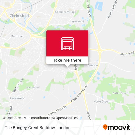 The Bringey, Great Baddow map