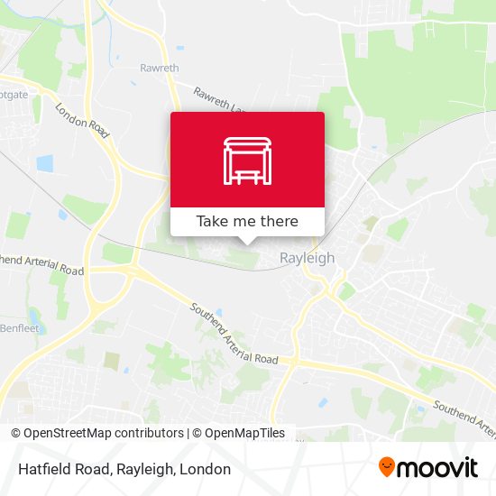 Hatfield Road, Rayleigh map