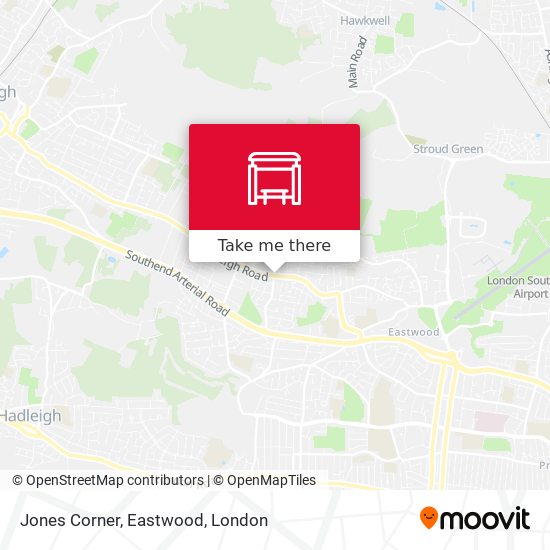 Jones Corner, Eastwood map