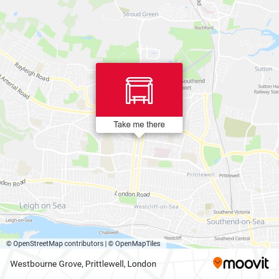 Westbourne Grove, Prittlewell map