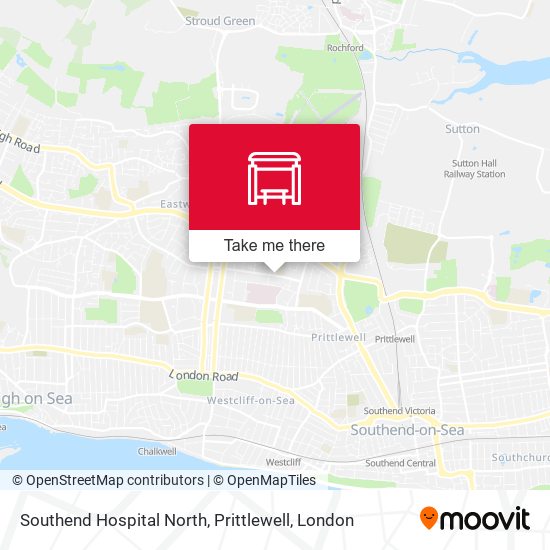 Southend Hospital North, Prittlewell map