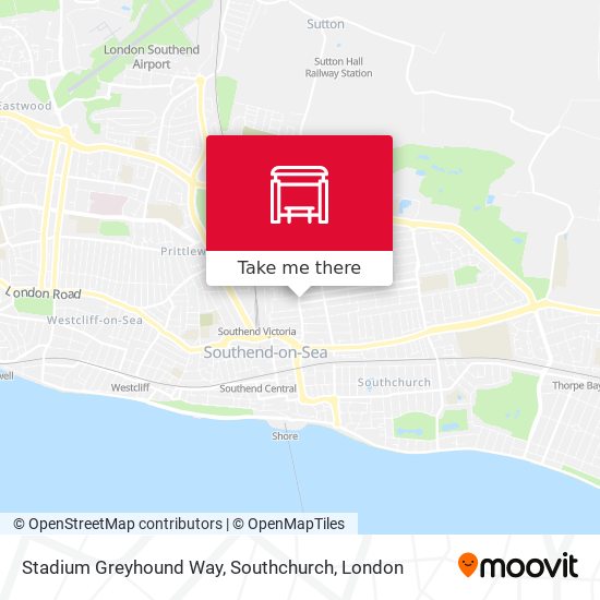Stadium Greyhound Way, Southchurch map