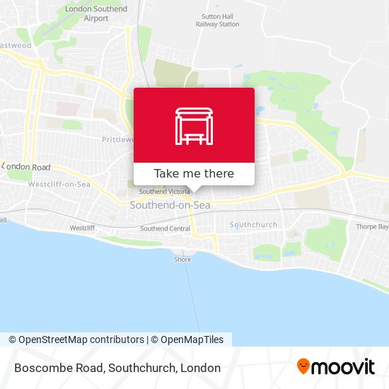 Boscombe Road, Southchurch map