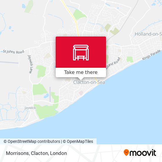 Morrisons, Clacton map