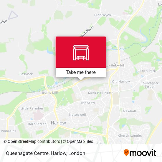 Queensgate Centre, Harlow map