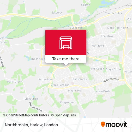 Northbrooks, Harlow map