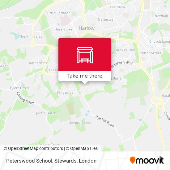 Peterswood School, Stewards map