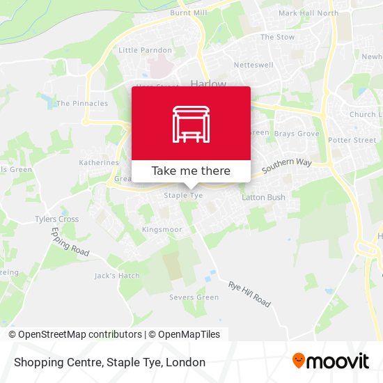 Shopping Centre, Staple Tye map