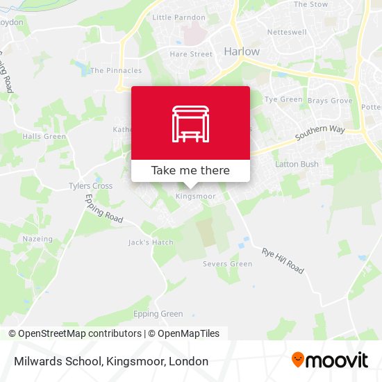 Milwards School, Kingsmoor map