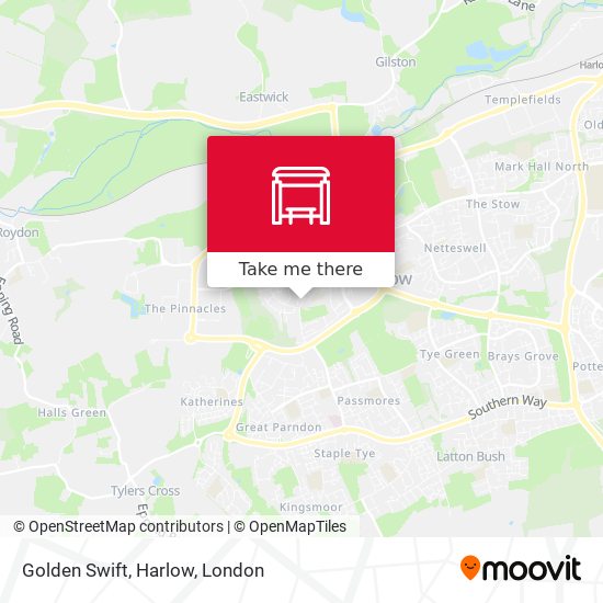 Golden Swift, Harlow map