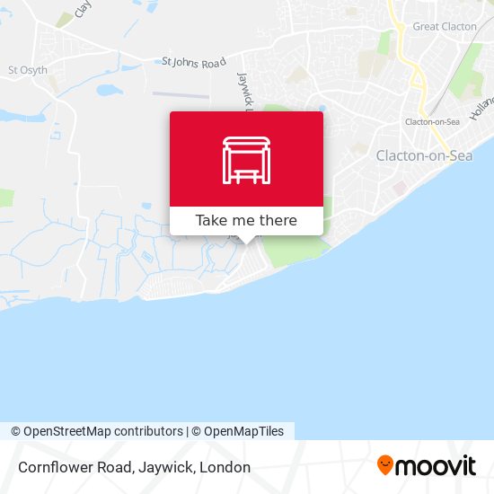 Cornflower Road, Jaywick map