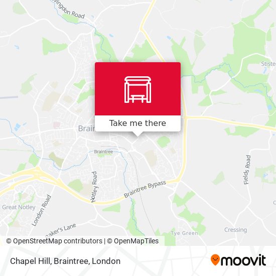 Chapel Hill, Braintree map