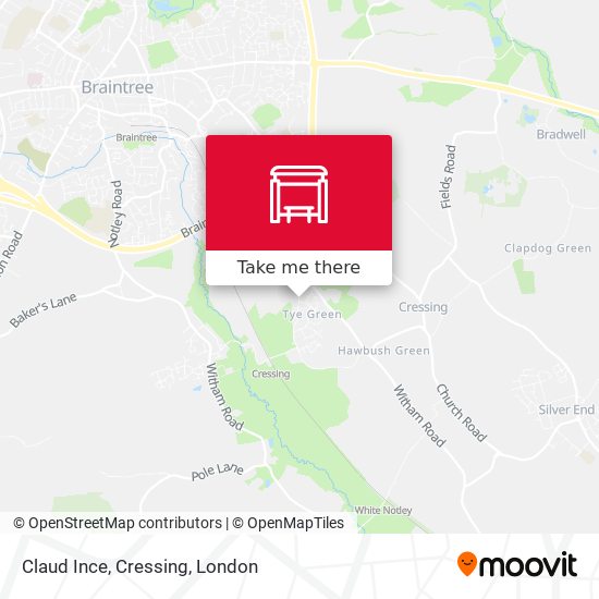 Claud Ince, Cressing map
