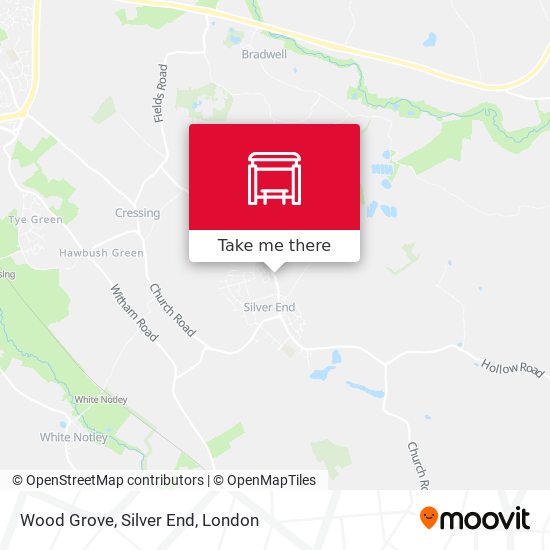 Wood Grove, Silver End map