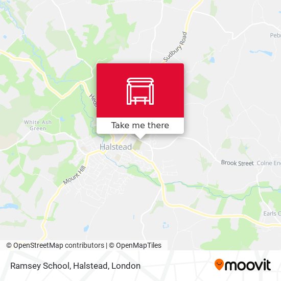 Ramsey School, Halstead map