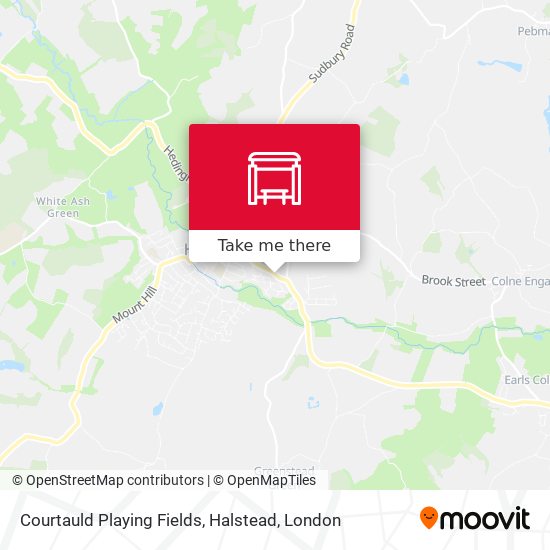 Courtauld Playing Fields, Halstead map