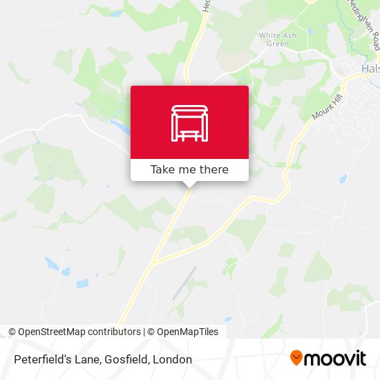 Peterfield's Lane, Gosfield map