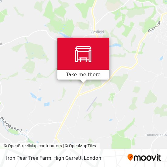 Iron Pear Tree Farm, High Garrett map