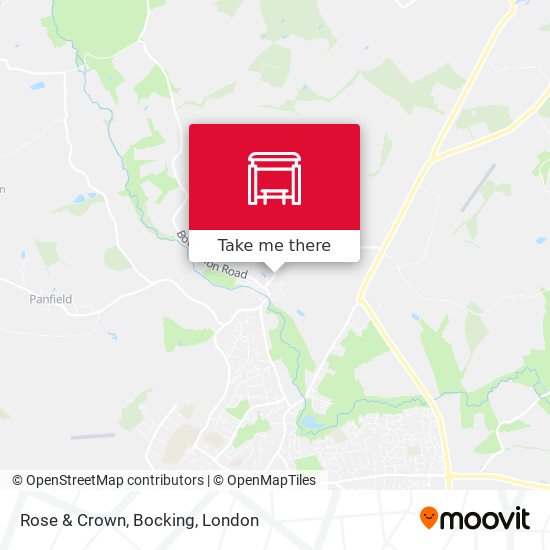 Rose & Crown, Bocking map