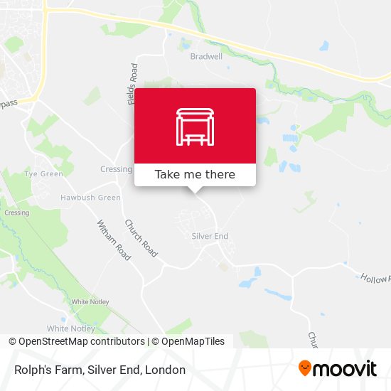 Rolph's Farm, Silver End map