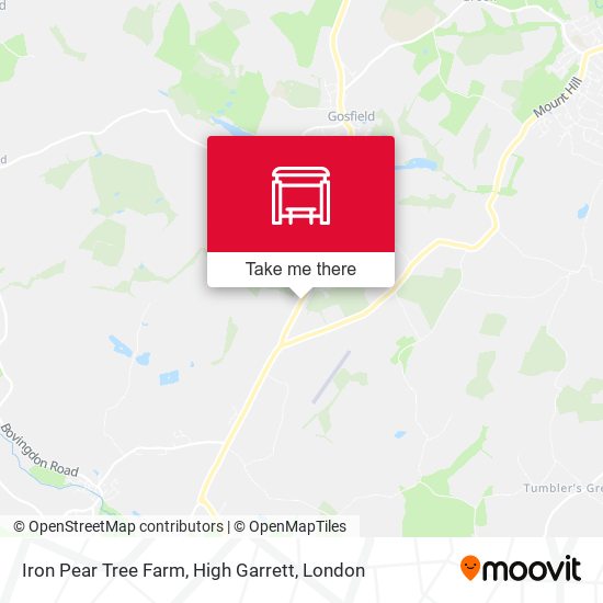 Iron Pear Tree Farm, High Garrett map
