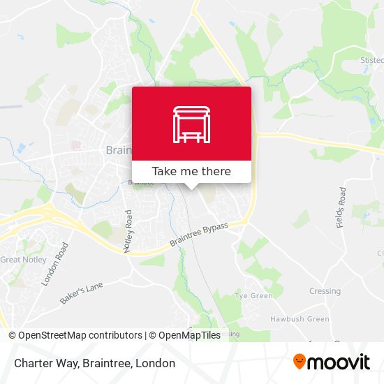Charter Way, Braintree map