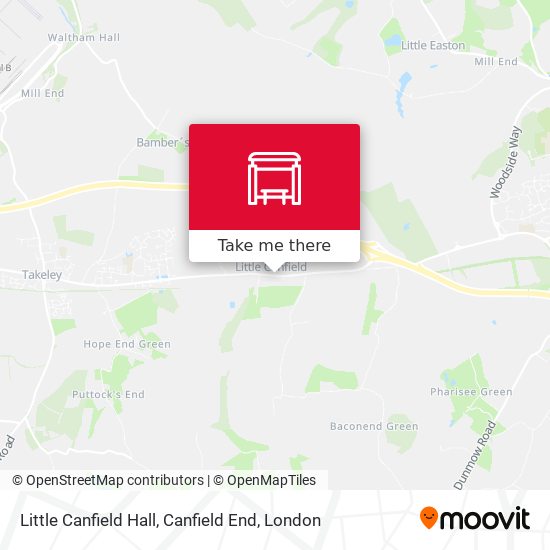 Little Canfield Hall, Canfield End map