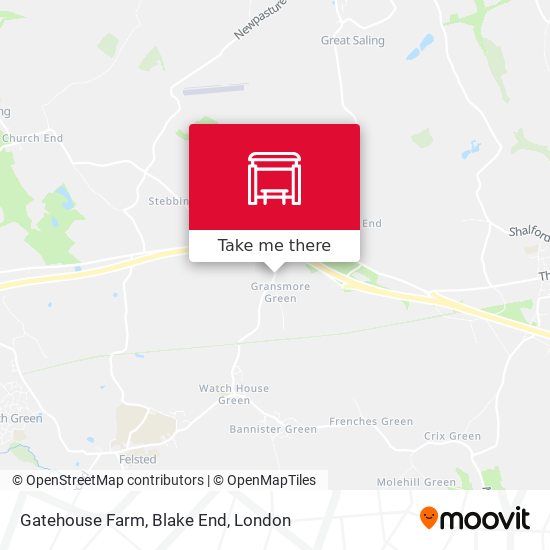 Gatehouse Farm, Blake End map