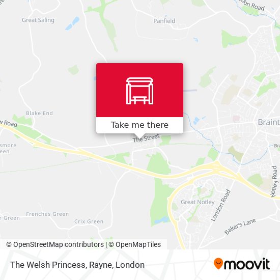 The Welsh Princess, Rayne map