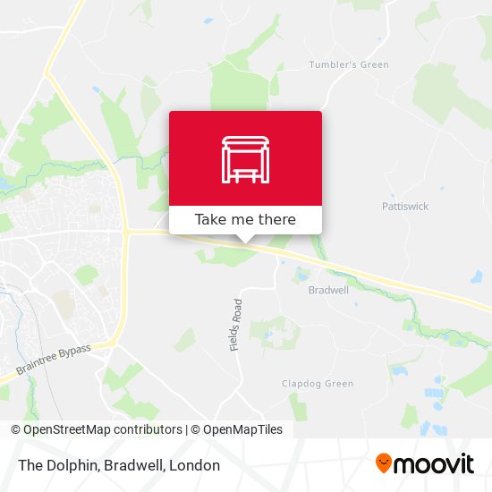 The Dolphin, Bradwell map