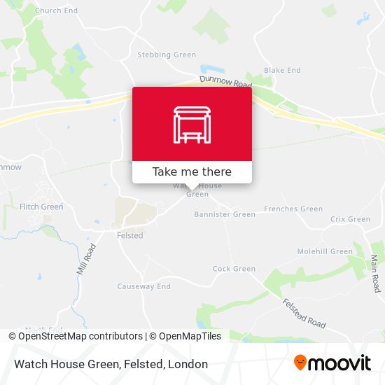Watch House Green, Felsted map