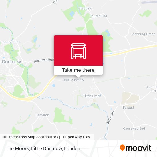The Moors, Little Dunmow map