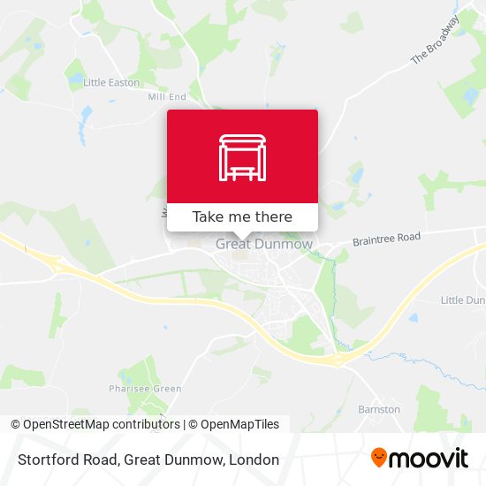 Stortford Road, Great Dunmow map