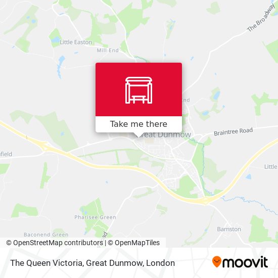 The Queen Victoria, Great Dunmow map