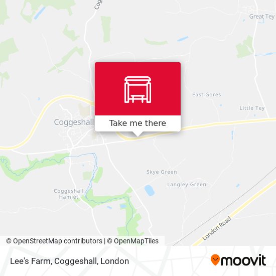 Lee's Farm, Coggeshall map