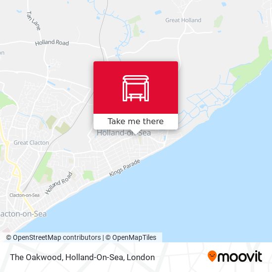 The Oakwood, Holland-On-Sea map