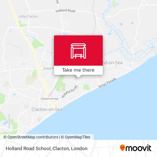 Holland Road School, Clacton map